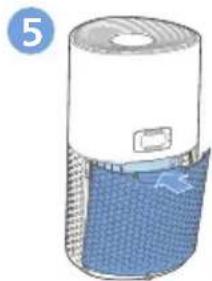 PHILIPS AC1711 - Installation du filtré - 5