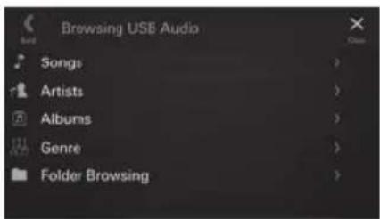 ALPINE iLX705S453B - Recherche d'un fichier de musique - 1