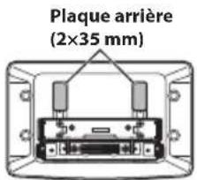 ALPINE iLX705S453B - Fixez la plaque arrriere en l'alignant sur la position haute/basse de l'unité d'affichage. - 2