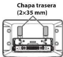 ALPINE iLX705S453B - Conecte la chapa trasera en una posicion que quede alineada con la posicion vertical de la unidad de visualizacion. - 2