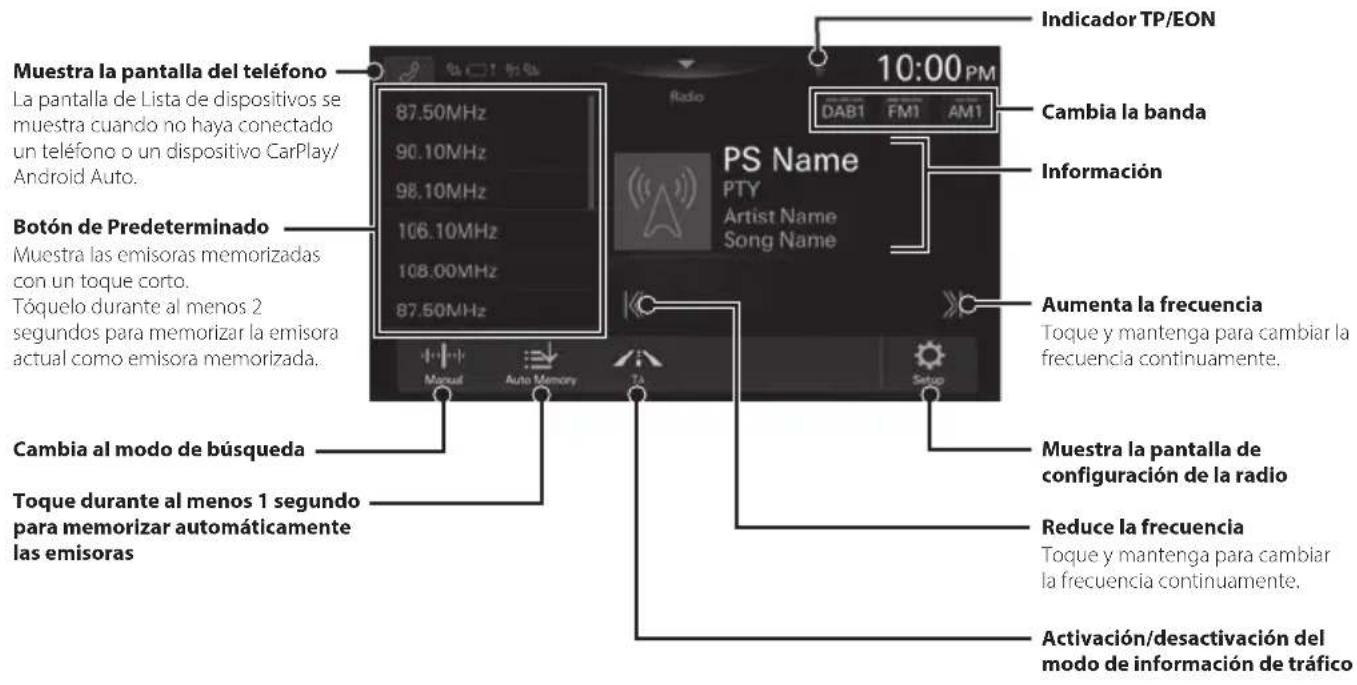ALPINE iLX705S453B - Funcionamente de Radio/RDS - 1