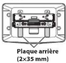 ALPINE iLX705S453B - Fixez la plaque arrriere en l'alignant sur la position haute/basse de l'unité d'affichage. - 4