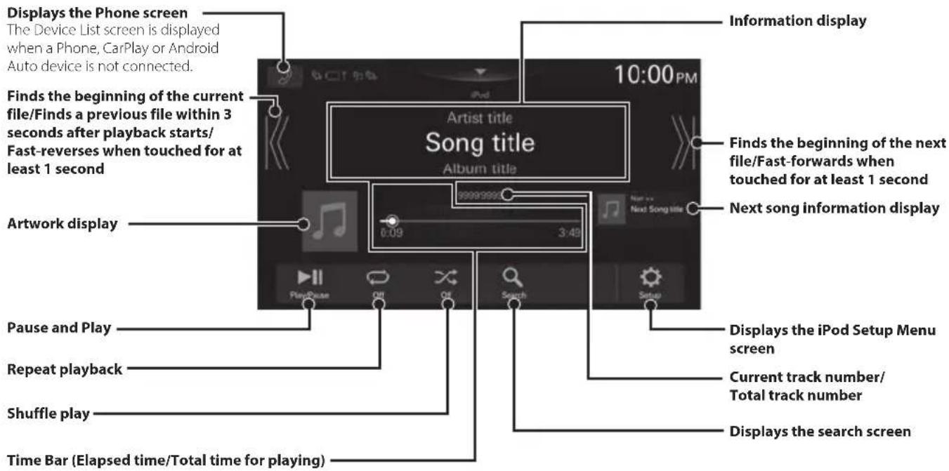 ALPINE iLX705S453B - iPod mode on iPhone (Optional) - 1