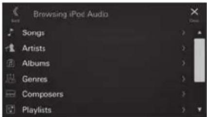 ALPINE iLX705S453B - Searching for a Music File - 1