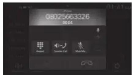 ALPINE iLX705S453B - Answering a Call - 2