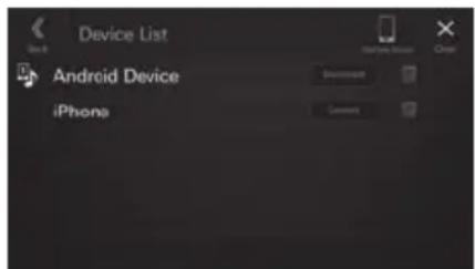 ALPINE iLX705S453B - Sélectionnez la fonction de l'appareil connecté sur l'écran Sélectionnez la fonction et appuyez sur [OK]. - 1
