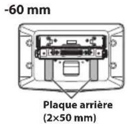 ALPINE iLX705S453B - Fixez la plaque arrriere en l'alignant sur la position haute/basse de l'unité d'affichage. - 5