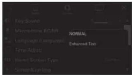 ALPINE iLX705S453B - Touch [Normal] or [Enhanced Text]. - 1
