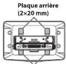 ALPINE iLX705S453B - Fixez la plaque arrriere en l'alignant sur la position haute/basse de l'unité d'affichage. - 3