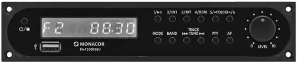 Monacor PA1200RDSU - FM/AM RDS Radio Module with USB Audio Player - 2