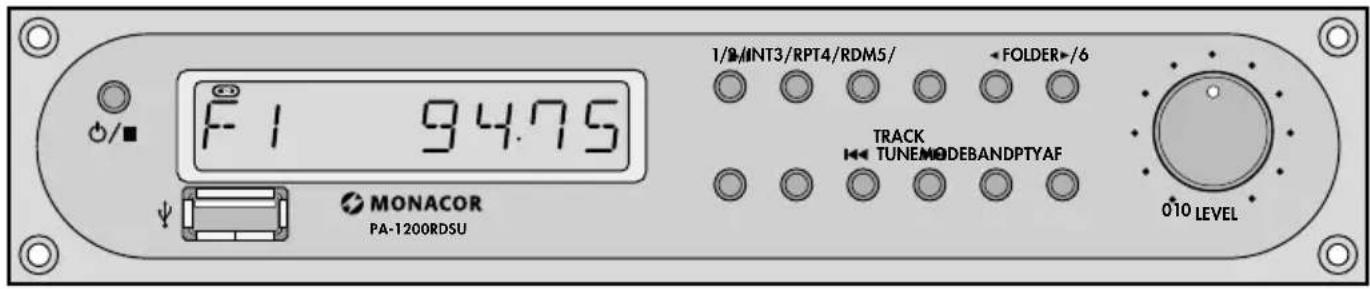 Monacor PA1200RDSU - Alternatieve frequentie - 1