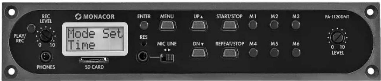 Monacor PA1120DMT - Message Storage Insertion Module with Radio Clock - 2
