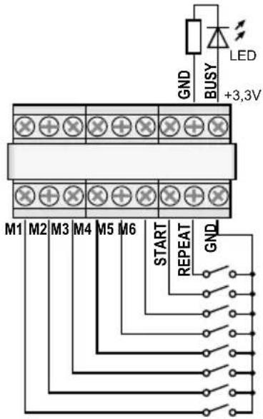 Monacor PA1120DMT - Attivazione telecomandata dell'avviso - 1