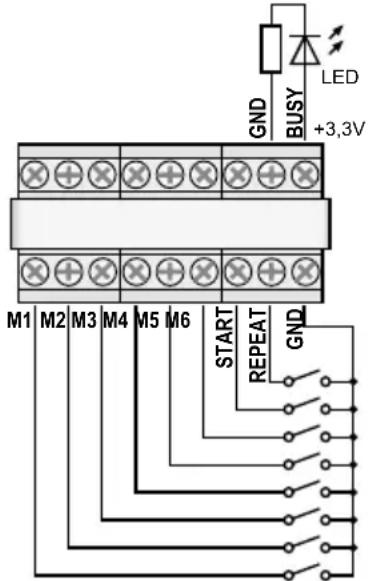 Monacor PA1120DMT - Zdalne wywoływanie komunikatów - 1