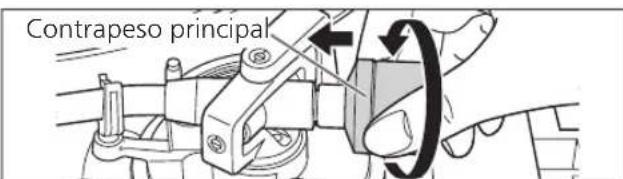 TECHNICS SL100C - Coloque el contrapeso principal en la parte trasera del brazo sonoro. - 1
