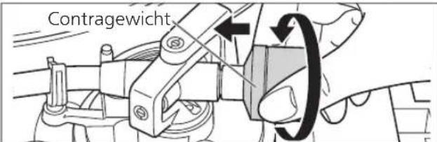 TECHNICS SL100C - Het contragewicht bevestigen - 1