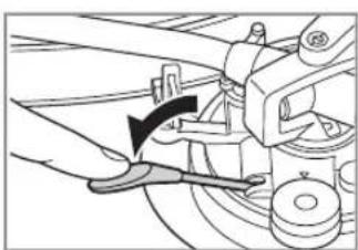 TECHNICS SL100C - Baje lentamente la palanca de bajada. El brazo sonoro se mueve hacía abajo lentamente. - 1