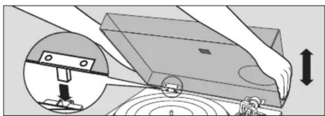 TECHNICS SL100C - Zamocować Pokrywę chroniacja przyzed kurzem - 1