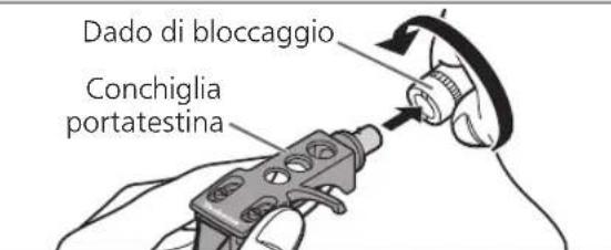 TECHNICS SL100C - Montaggio della conchiglia portatestina - 1