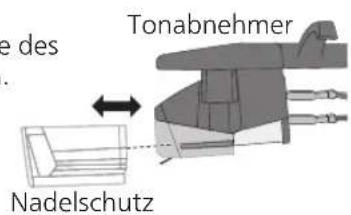 TECHNICS SL100C - Anbringen des Nadelschutzes - 1