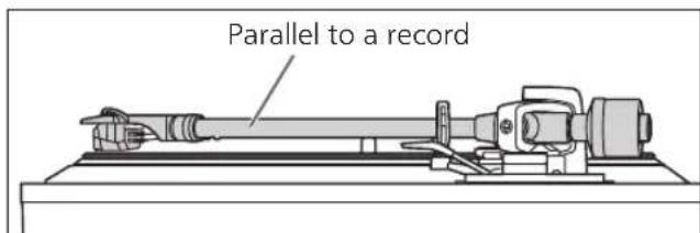 TECHNICS SL100C - - When you don't know the cartridge height (H) or when you don't use the accessory head shell - 1