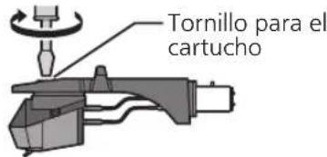 TECHNICS SL100C - Colocacion del cartucho - 4
