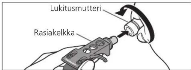 TECHNICS SL100C - Rasiakelkan kiinnittäminen - 1
