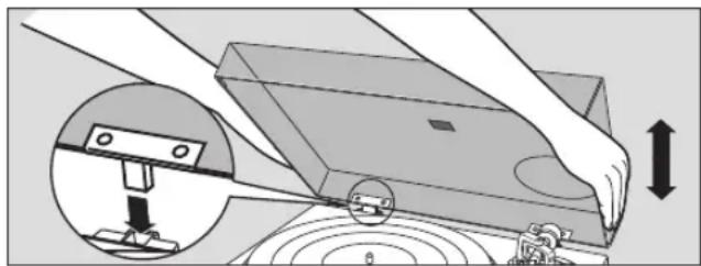 TECHNICS SL100C - De stofkap aanbrengen - 1