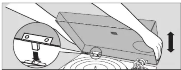 TECHNICS SL100C - Asenna polysuojus - 1