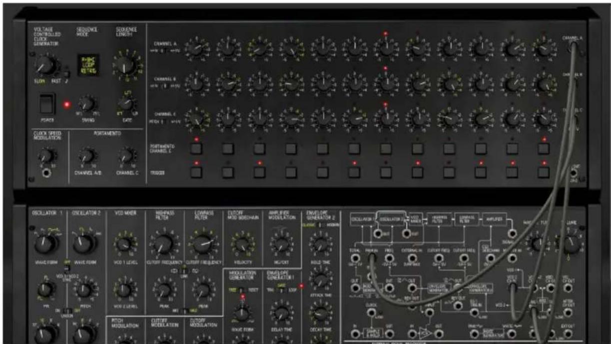 Arturia KORG MS20 V - Le panneau sequencer [sequenceur] - 1