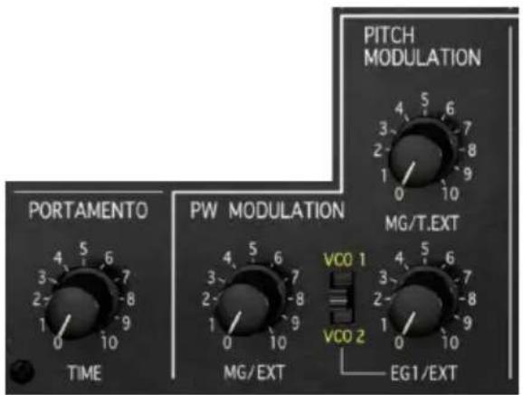Arturia KORG MS20 V - Pitch modulation [modulation de hauteur] - 1