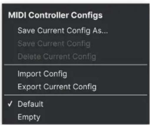 Arturia KORG MS20 V - Menu MIDI config [configuration MIDI] - 1