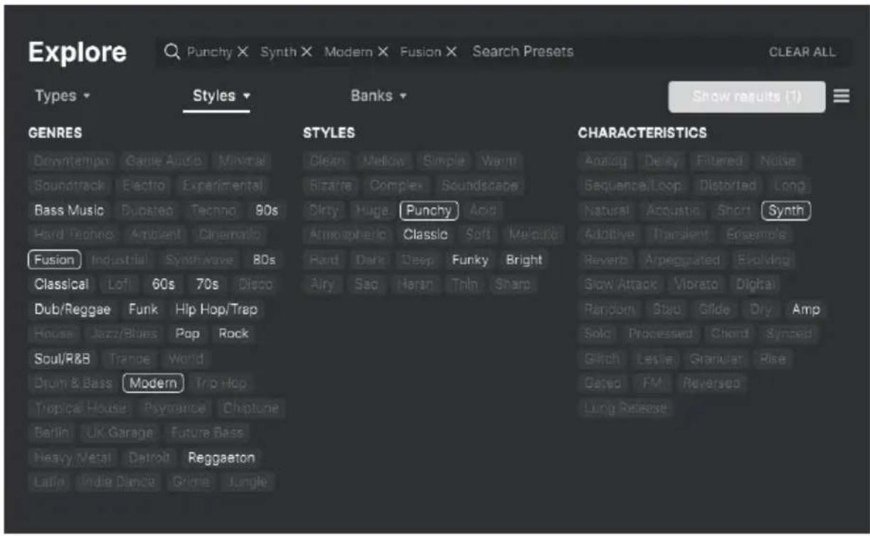 Arturia CS80 V4 - Styles - 1