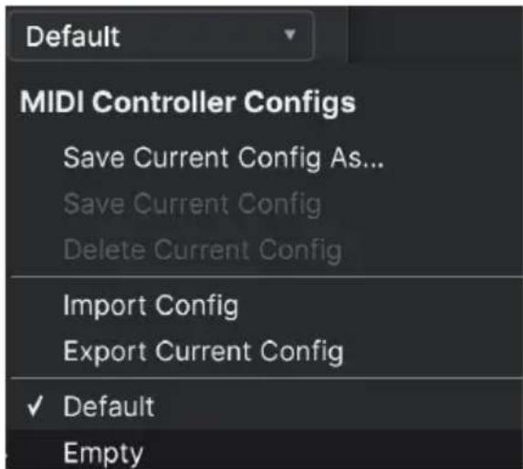 Arturia CS80 V4 - Menu MIDI Config [Configuration MIDI] - 1