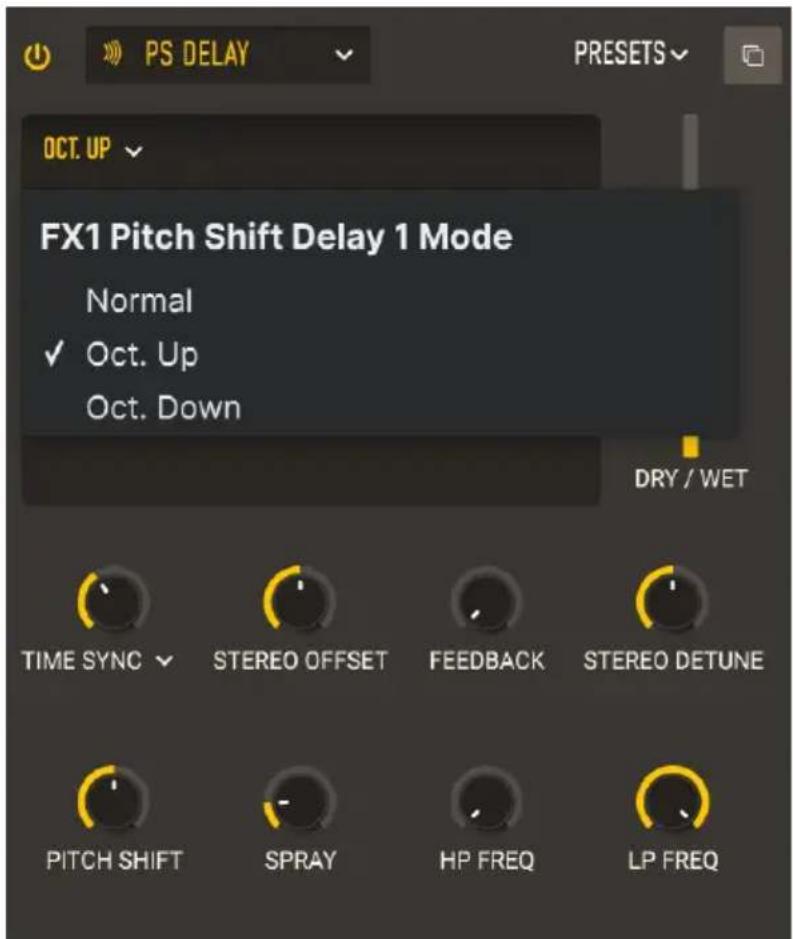 Arturia CS80 V4 - Pitch Shift Delay [Delay à variation de houteur] - 3