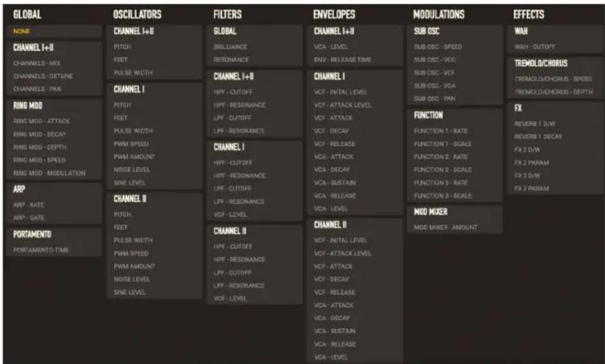 Arturia CS80 V4 - Functions [Fonctions] - 3