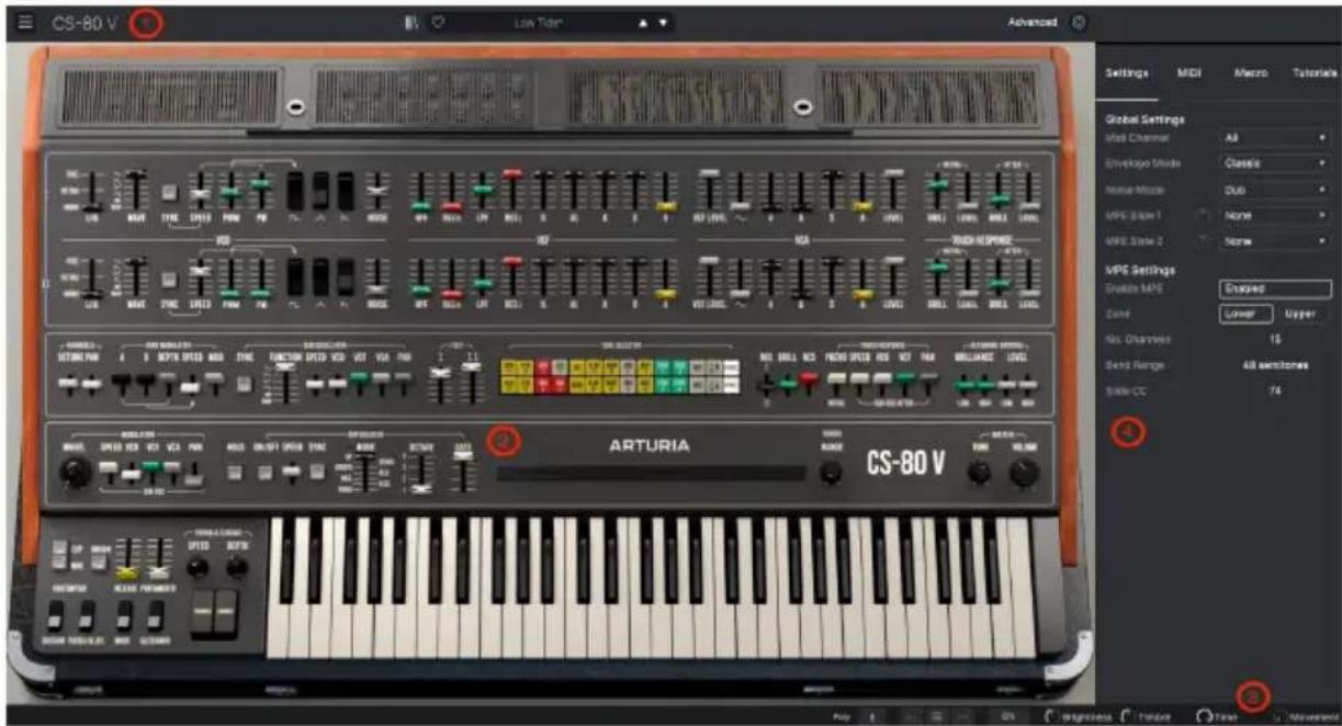 Arturia CS80 V4 - Vue d'ensemble - 1