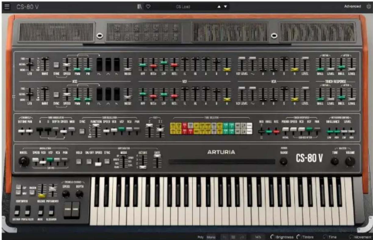 Arturia CS80 V4 - Utiliser le CS-80 V4 en tant que plug-in - 1