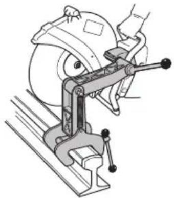 HUSQVARNA K 1270 II Rail - Het railhulpstuk gebruiken - 2