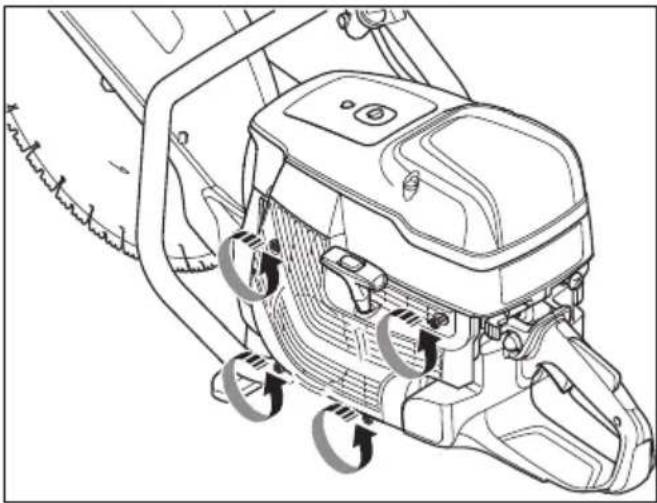 HUSQVARNA K 1270 II Rail - So installieren Sie das Startvorrichtungsgehäuse - 4