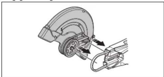 HUSQVARNA K 1270 II Rail - So kehren Sie den Schneidkopf um (K 1270 II) - 9