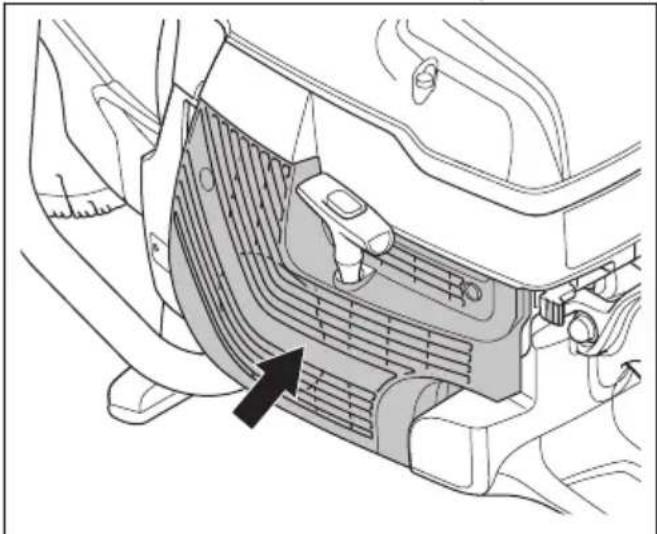 HUSQVARNA K 1270 II Rail - To clean the cold air intake - 1