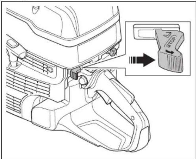 HUSQVARNA K 1270 II Rail - To stop the product - 2