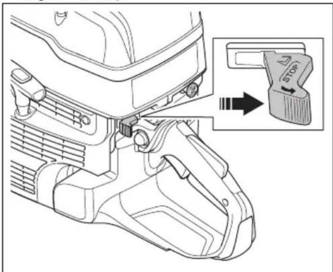 HUSQVARNA K 1270 II Rail - To do a check of the throttle trigger lockout - 4