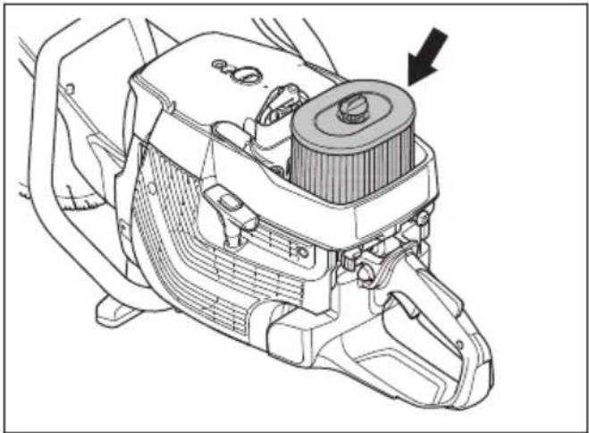 HUSQVARNA K 1270 II Rail - So überprüfen Sie den Luftfilter - 3