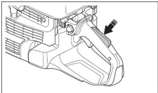 HUSQVARNA K 1270 II Rail - So prüfen Sie die Gashebelsperre - 2
