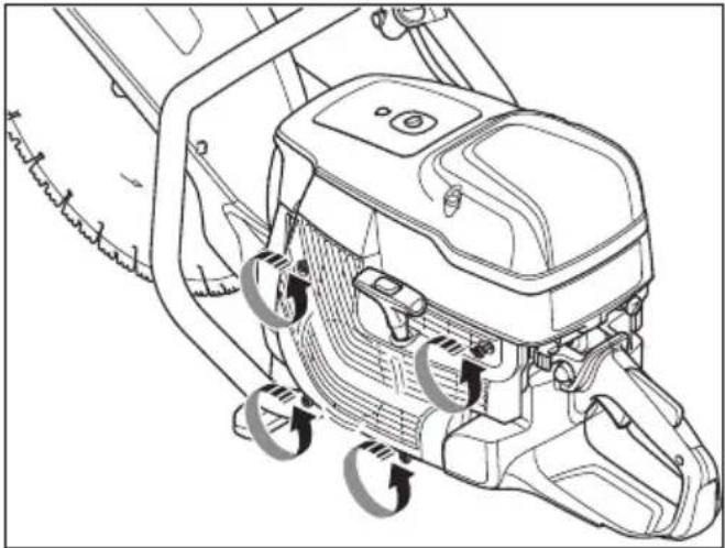 HUSQVARNA K 1270 II Rail - Het starterhuis monteren - 4