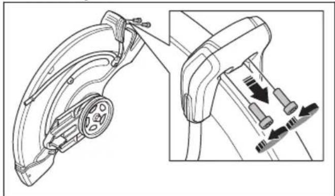 HUSQVARNA K 1270 II Rail - To reverse the cutting head (K 1270 II) - 5