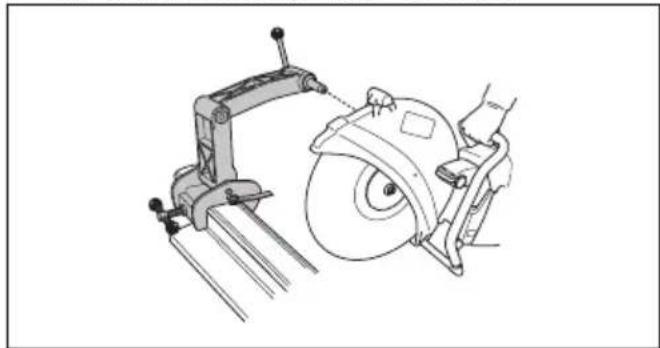 HUSQVARNA K 1270 II Rail - To install the rail fixture - 3