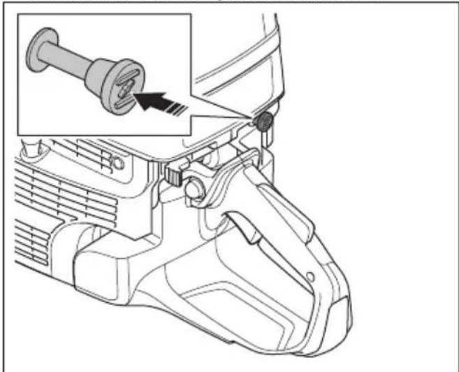 HUSQVARNA K 1270 II Rail - So starten Sie das Produkt bei warmem Motor - 5